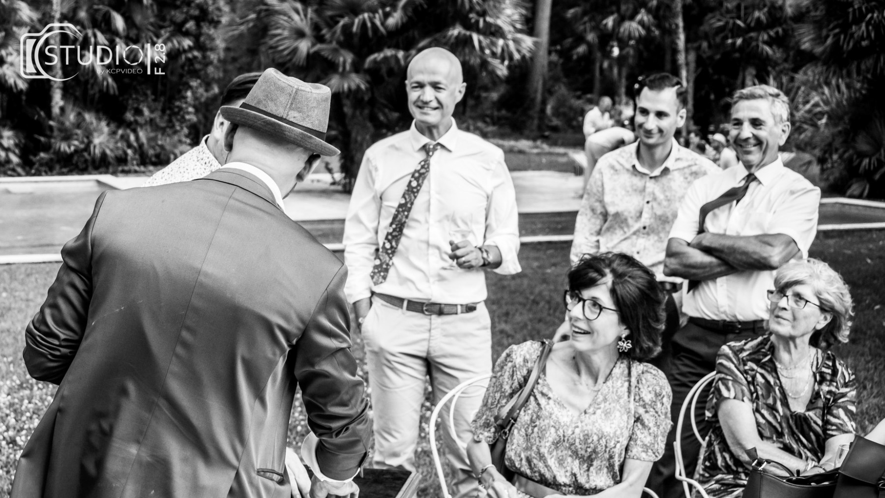 Magie événement privé en noir et blanc